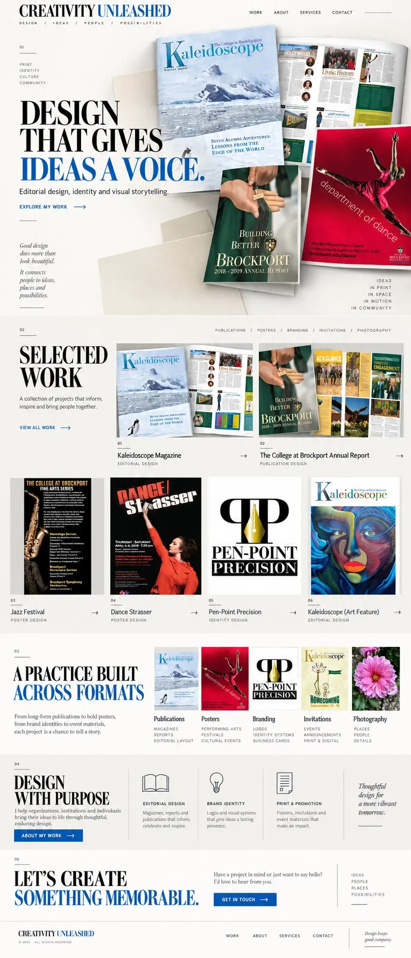The Editorial Portfolio: the concept mockup for Samuel Nicolosi